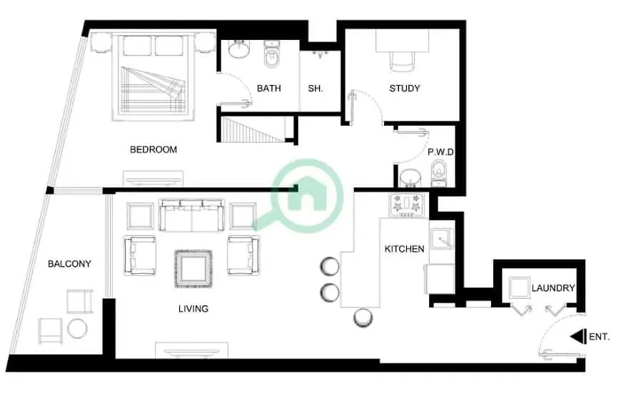 Apartment Refined Urban Living 1 Bebdroom At Sobha Waves Grande Dubai